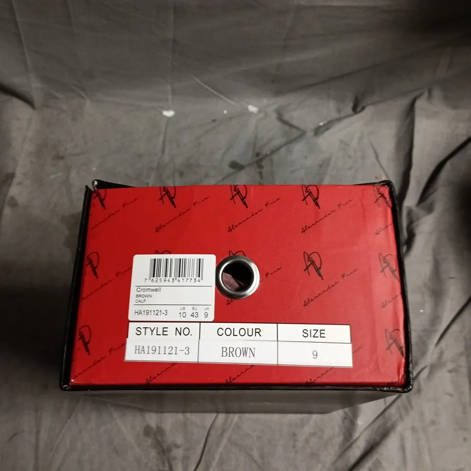 ALEXANDER PACE LONDON CROMWELL BROWN CALF LEATHER BROGUE OXFORD SHOES – UK 9, STYLE HA191121-3