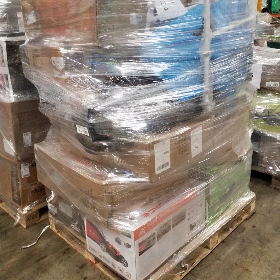 PALLET OF APPROXIMATELY 18 UNPROCESSED RAW RETURN HOUSEHOLD AND ELECTRICAL GOODS TO INCLUDE;