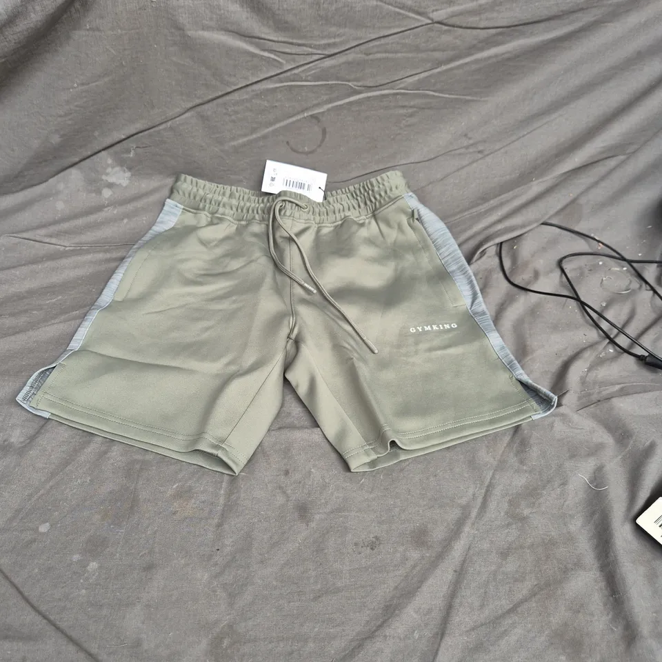 GYM KING GK CORE PLUS V2 SHORT – SOFT KHAKI, UK S