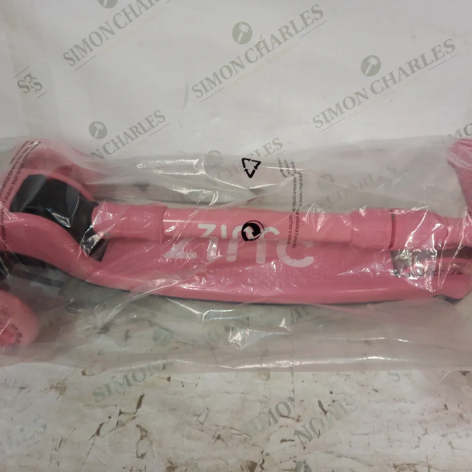 ZINC THREE WHEELED FOLDING T-MOTION SCOOTER RRP £54.99