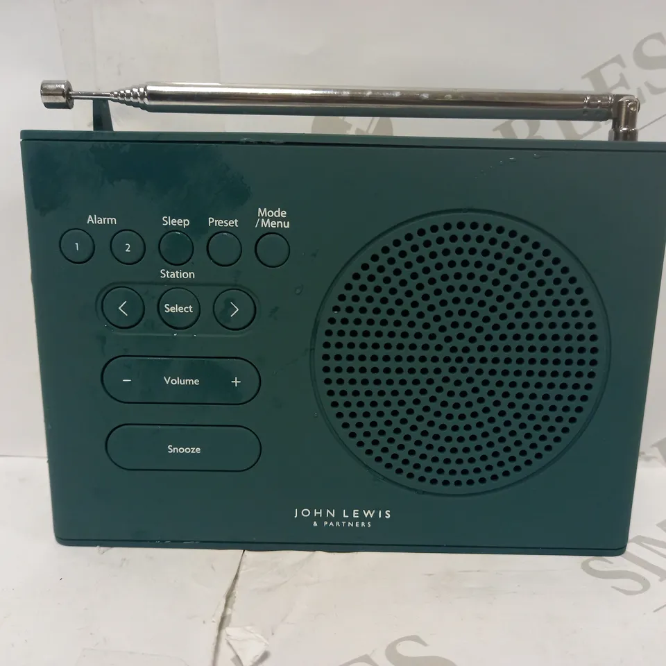 JOHN LEWIS & PARTNERS SPECTRUM CLOCK RADIO 