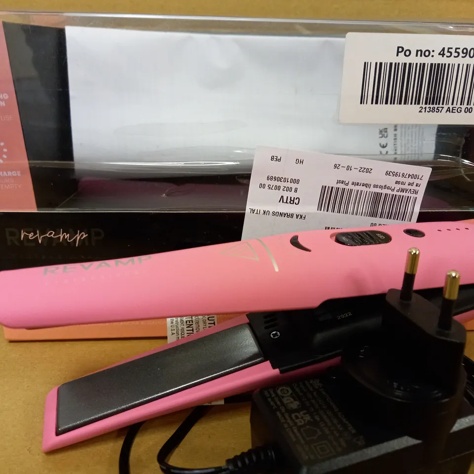 REVAMP PROGLOSS LIBERATE CORDLESS HAIR STRAIGHTENER 