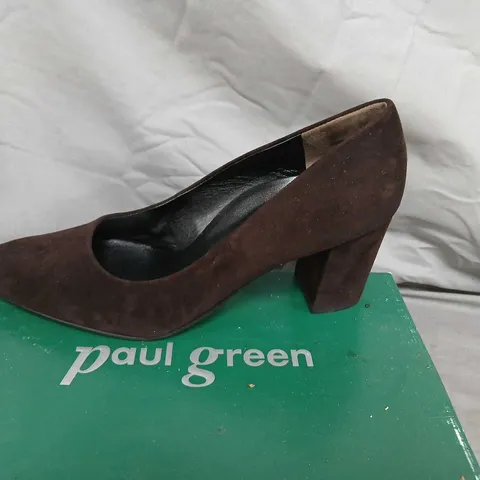 PAUL GREEN BROWN SUEDE PUMPS β UK 7