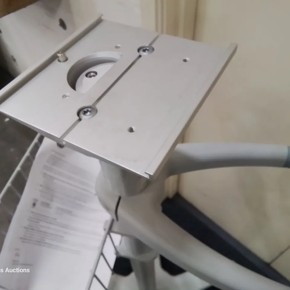 TWO GE HEALTHCARE WHEELED ADJUSTABLE MONITOR STANDS