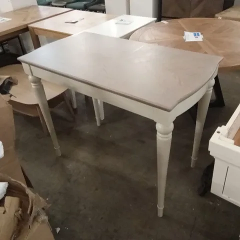 QUALITY DESIGNER MONTREUX GREY WASHED OAK & SOFT GREY BAR TABLE
