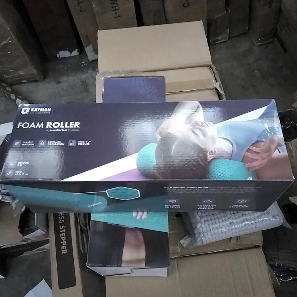 BOXED KAYMAN FOAM ROLLER - TEAL