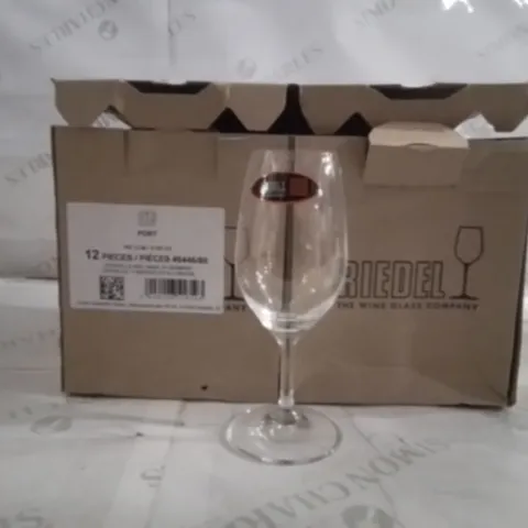 BOXED RIEDEL APPROXIMATELY 12 WINE GLASSES 