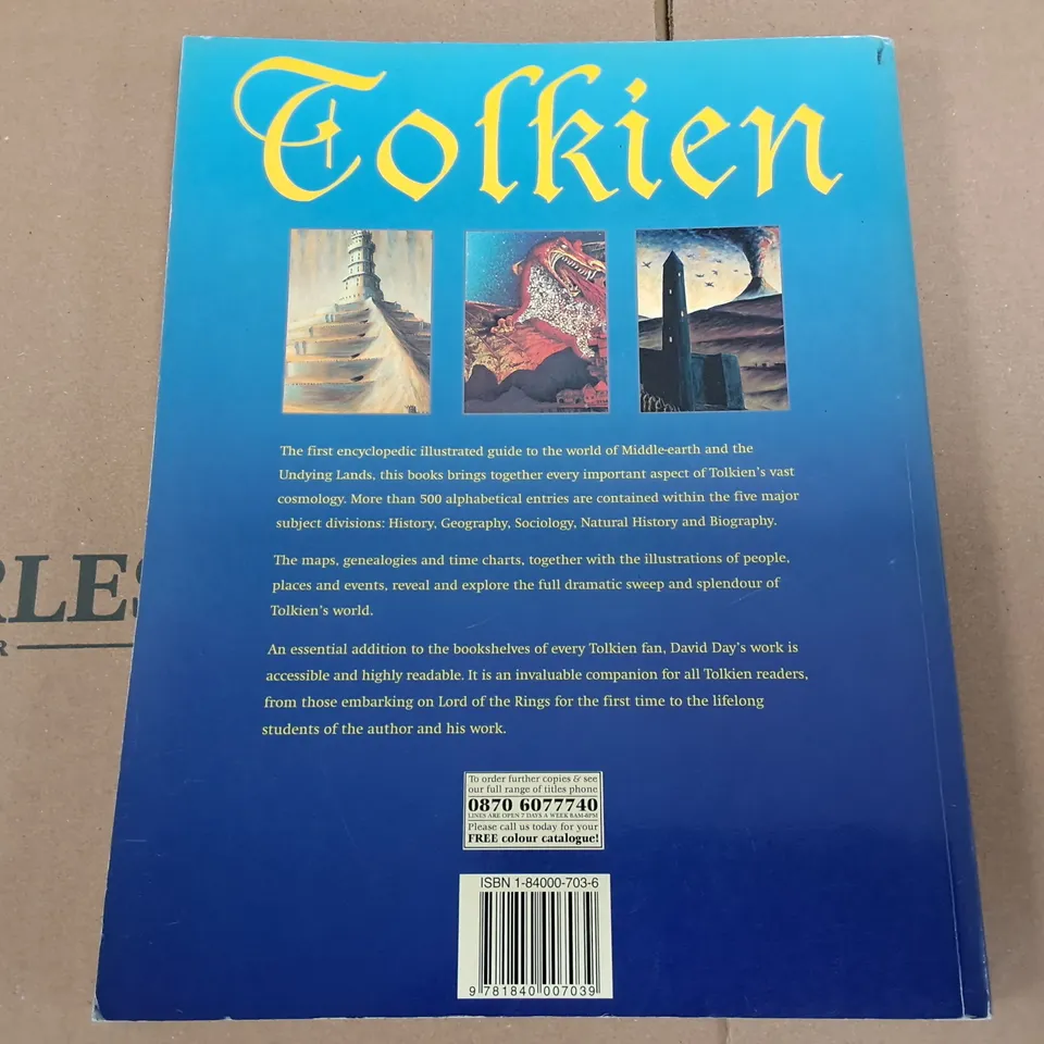 TOLKIEN THE ILLUSTRATED ENCYCLOPEDIA BY DAVID DAY