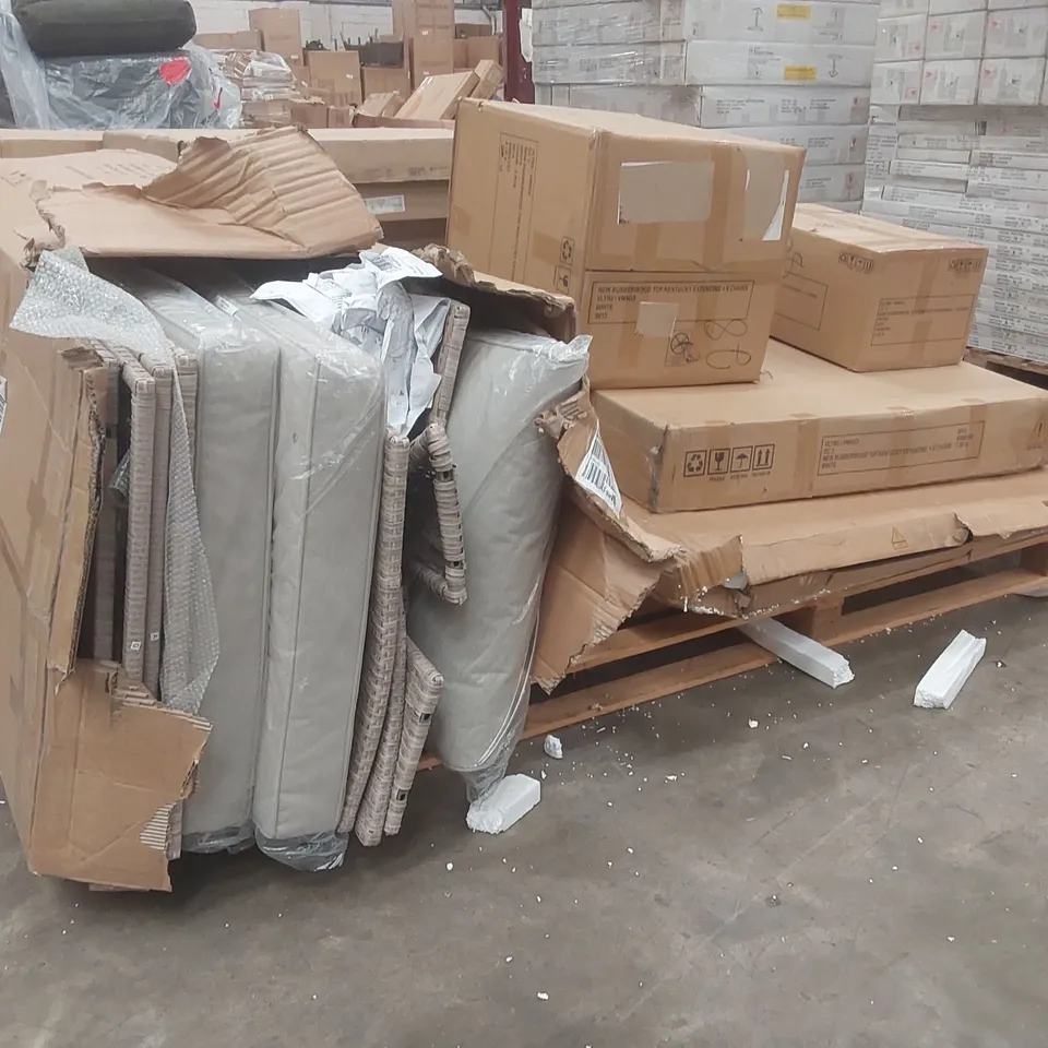 PALLET CONTAINING A VERY LARGE QUANTITY OF ASSORTED FURNITURE PARTS 