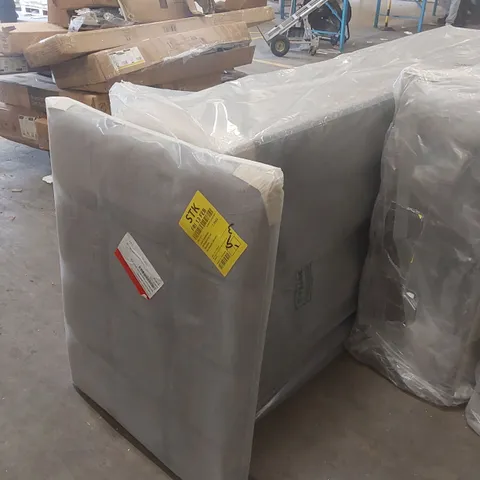 BAGGED DIVAN BED BASE 3ft AND HEADBOARD (2 PARTS)