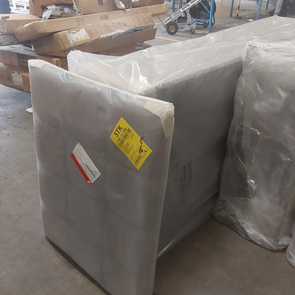 BAGGED DIVAN BED BASE 3ft AND HEADBOARD (2 PARTS)