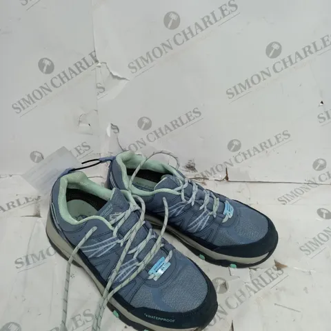 UNBOXED SKECHERS TREGO LOOKOUT POINT WATERPROOF HIKER SHOES, SLATE - SIZE 5.5