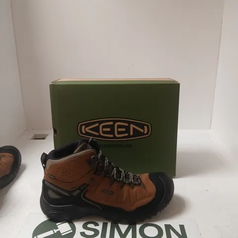 KEEN TARGHEE IV MID WP MEN'S HIKING BOOTS - BISON/BLACK, US 13 (UK 12)