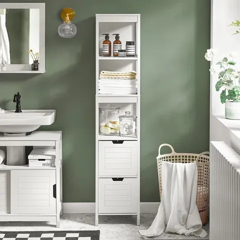 BOXED LIEV FREE STANDING TALL BATHROOM CABINET