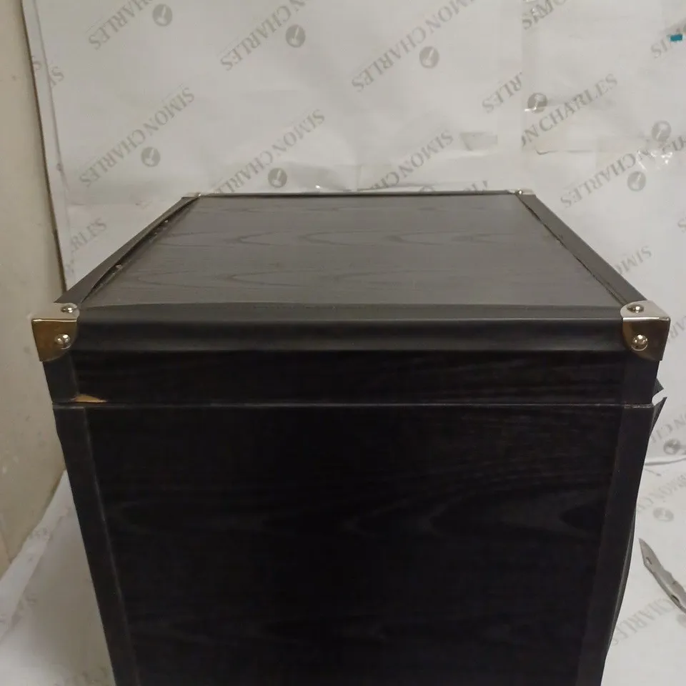K BY KELLY HOPPEN SET OF 2 NESTING STORAGE BOXES - BLACK // COLLECTION ONLY
