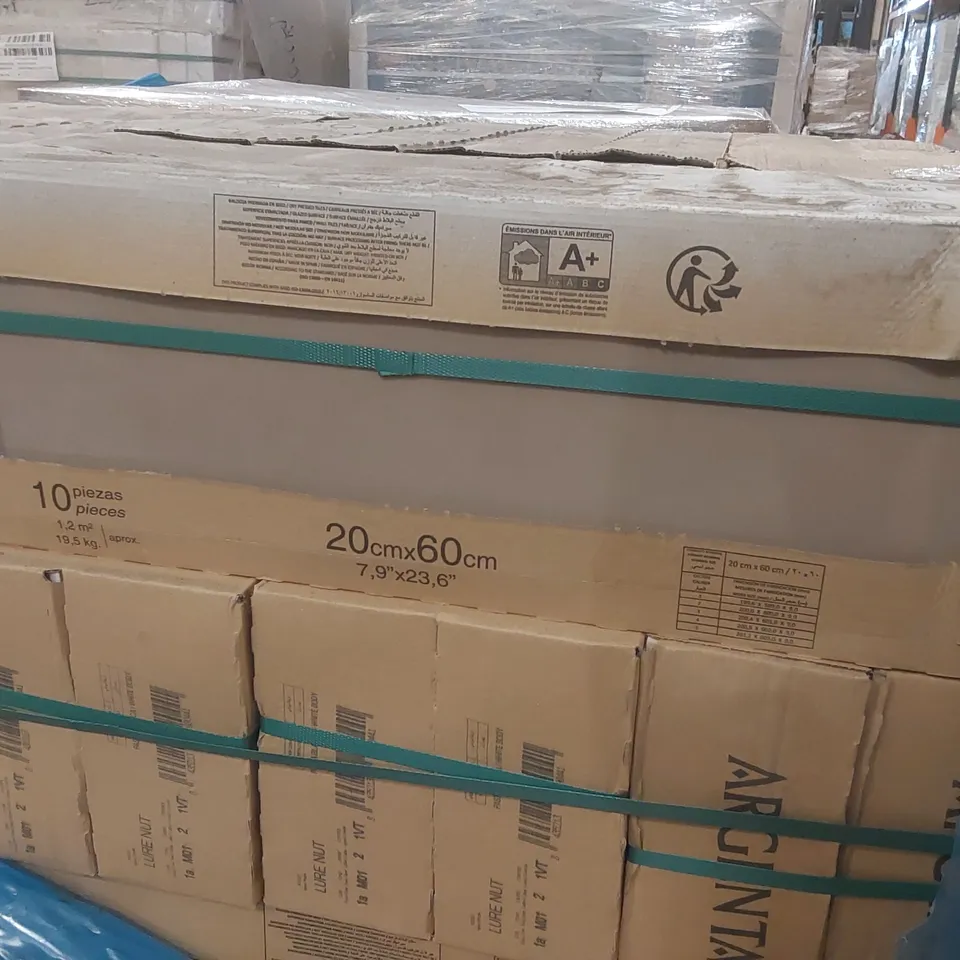 PALLET CONTAINING APPROXIMATELY 55x BOXES OF 10pcs ARGENTA 20 x 60CM TILES