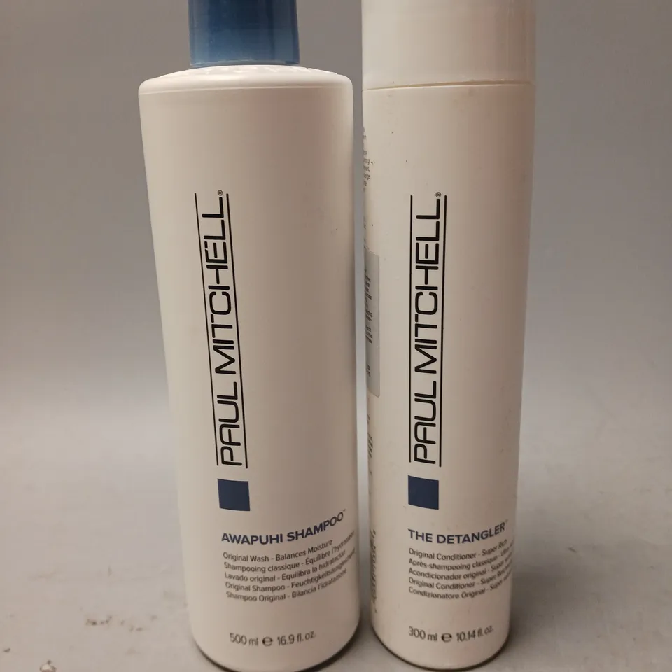 PAUL MITCHELL AWAPUHI SHAMPOO 500ML AND DETANGLER CONDITIONER 300ML