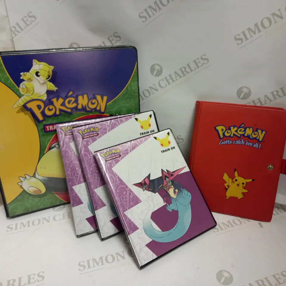 POKEMON CARD COLLECTION FOLDERS - EMPTY