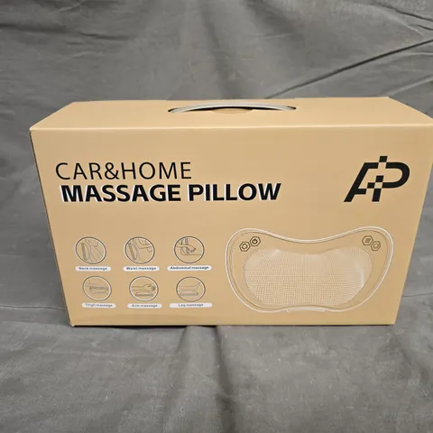 BOXED AP CAR & HOME MASSAGE PILLOW – ELECTRIC NECK & BODY MASSAGER