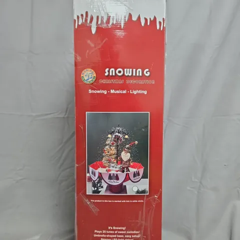 BOXED SNOWING CHRISTMAS DECORATION