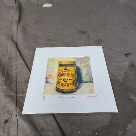TED HEPENSTAL ARTWORK "COLMANS MUSTARD" 55/100 LIMITED EDITION