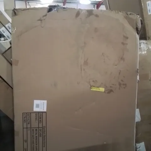 BOXED AEREN METAL ARBOUR GATE BLACK