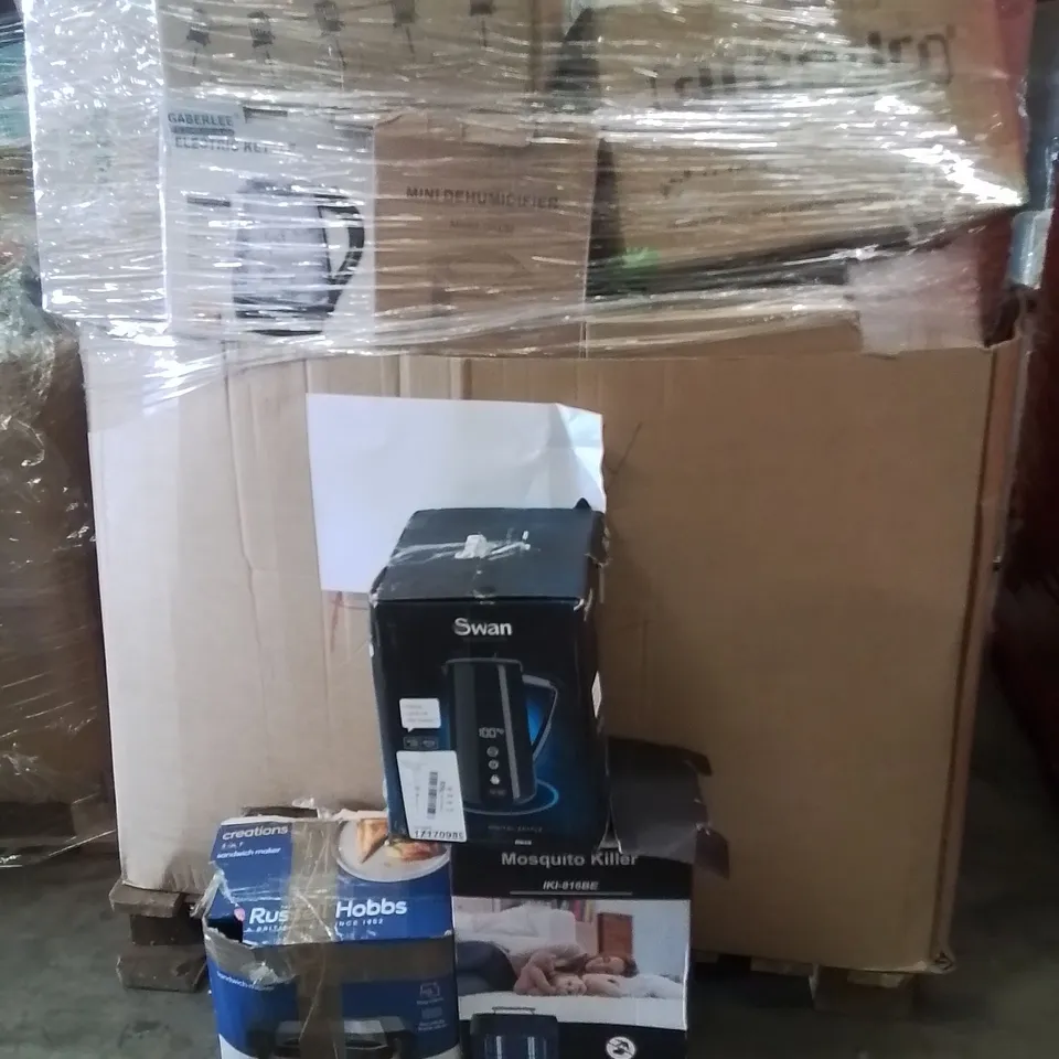 PALLET TO CONTAIN A LARGE QUANTITY OF ELECTRICAL PRODUCTS TO INCLUDE;KETTLE,INSECT KILLER MACHINE,SANDWICH MAKER