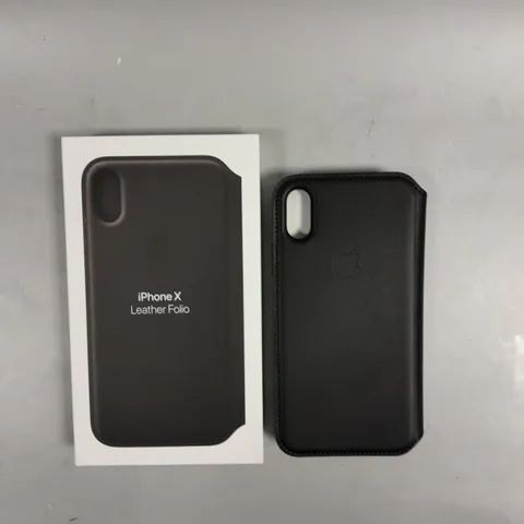 BOXED APPLE IPHONE X LEATHER FOLIO 