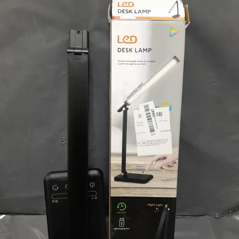 BOXED LED DESK LAMP IN BLACK 