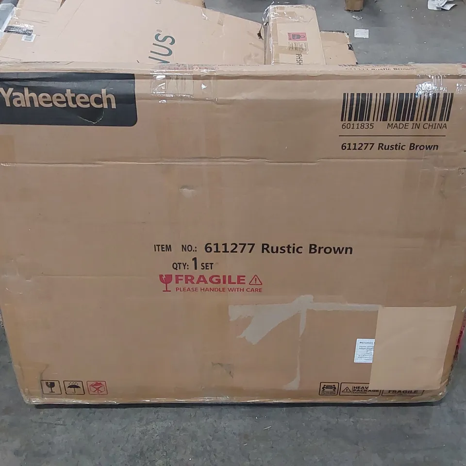 BOXED COMPUTER DESK - RUSTIC BROWN (1 BOX)