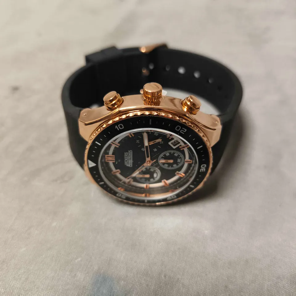 VICKERS ARMSTRONGS AEROMARK ROSE BLACK WATCH 