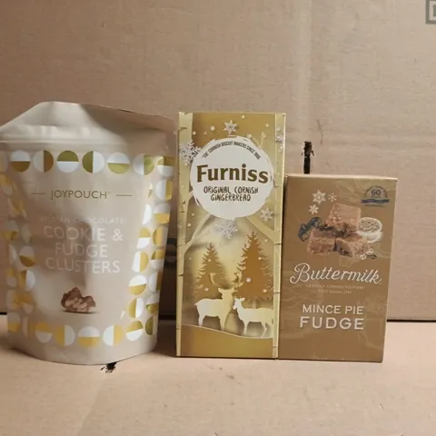 APPROXIMATELY 15 ASSORTED FOOD AND DRINK ITEMS TO INCLUDE BUTTERMILK, FURNISS, ETC