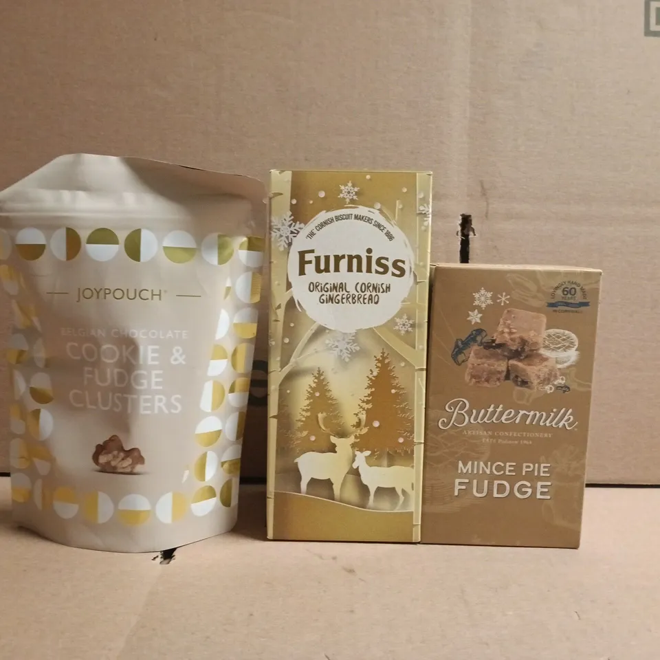 APPROXIMATELY 15 ASSORTED FOOD AND DRINK ITEMS TO INCLUDE BUTTERMILK, FURNISS, ETC