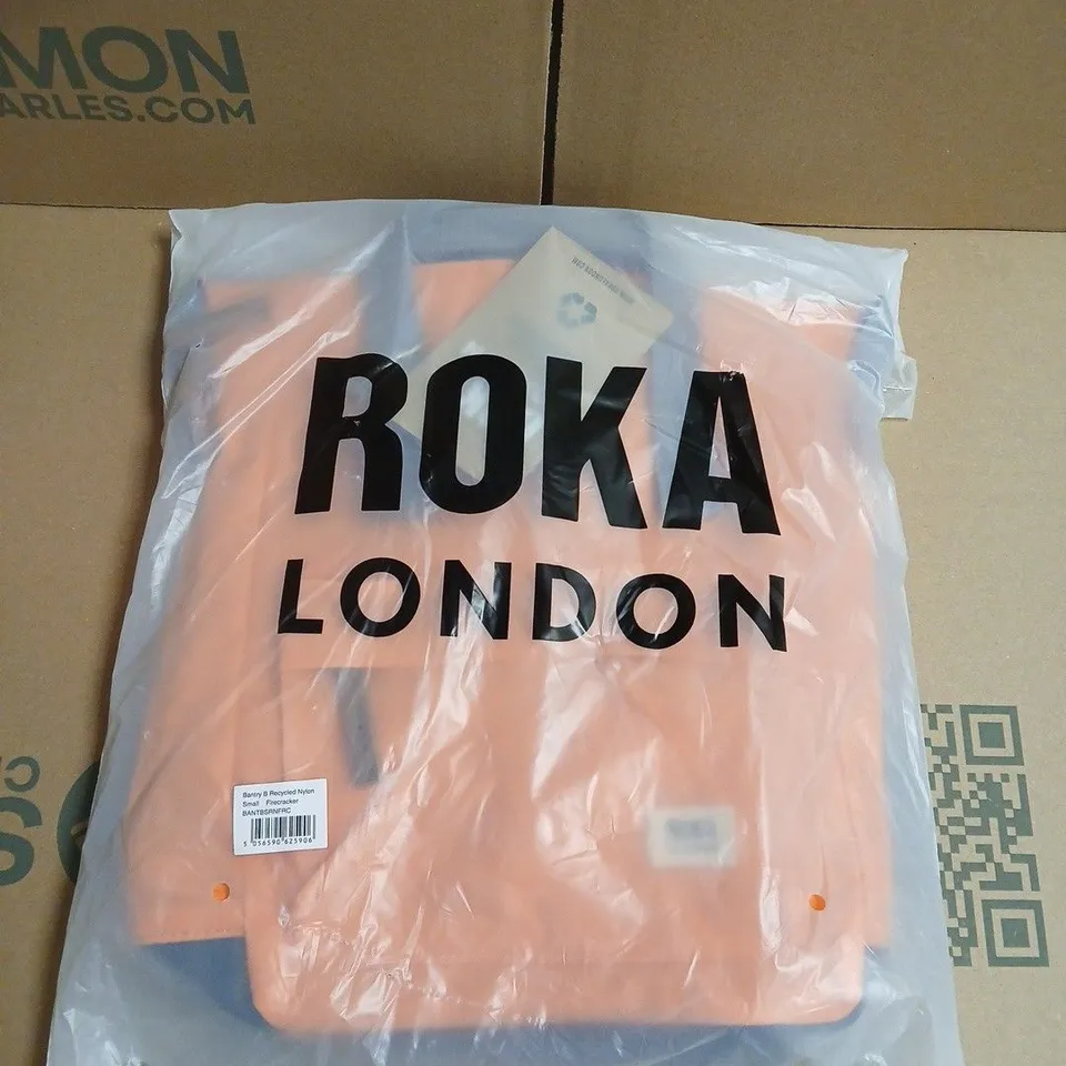 ROKA LONDON RECYCLED NYLON SMALL FIRECRACKER BAG – ORANGE