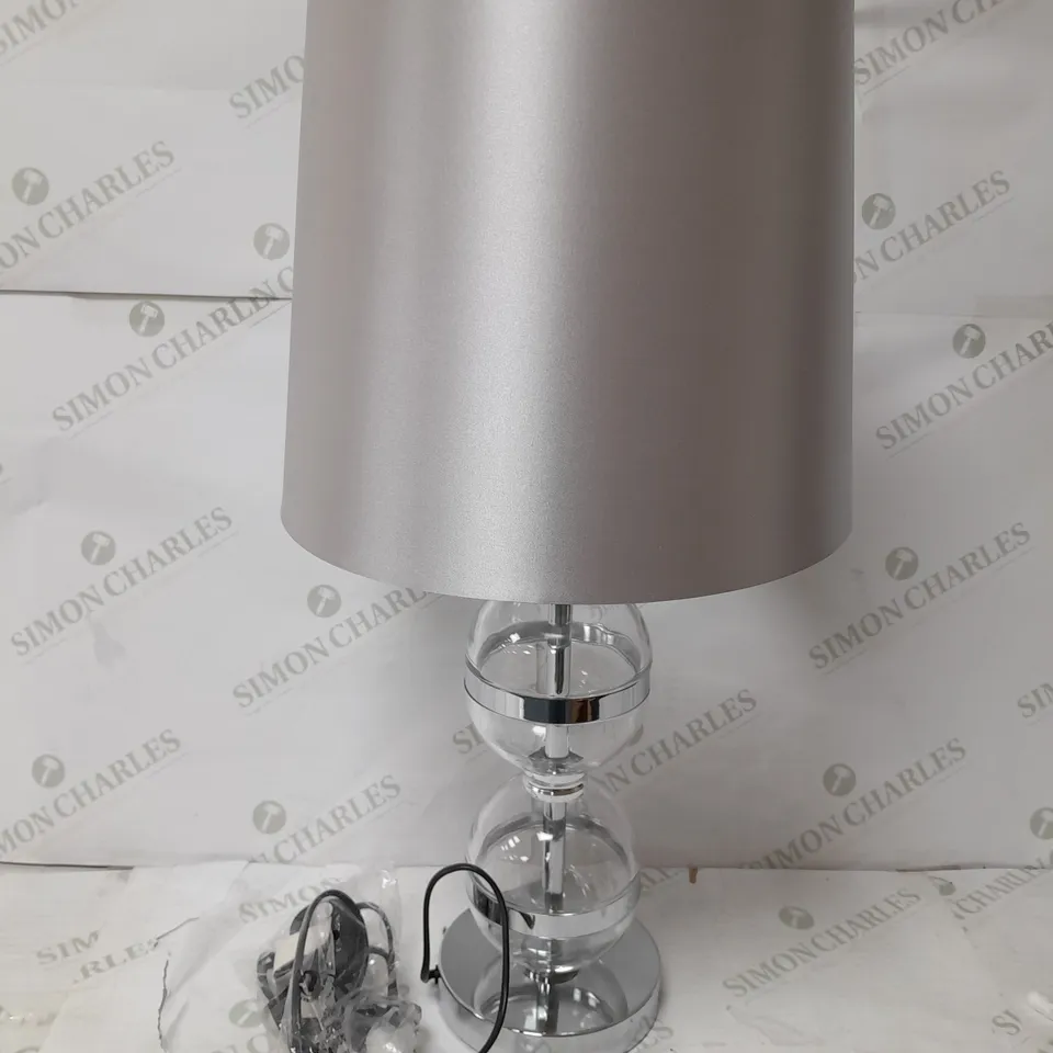 JULIEM MACDONALD DOUBLE SPHERE LAMP IN CLEAR SILVER