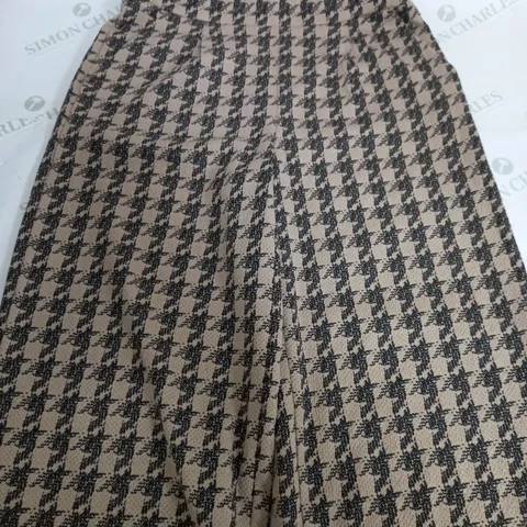 ICHI IHKATE HOUNDSTOTH WIDE PANTS - SIZE MEDIUM