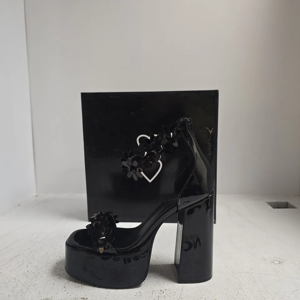 KOI WOMEN'S BLACK PLATFORM SANDALS – STYLE DBP71, UK 7