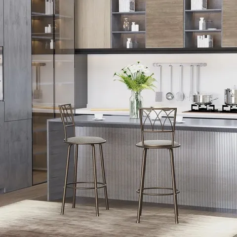 SEATONVILLE 76.5CM SWIVEL BAR STOOL
