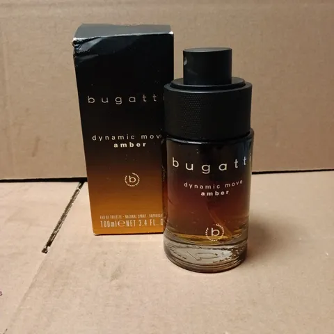 BOXED BUGATTI DYNAMIC MOVE AMBER 100ML EAU DE TOILETTE 