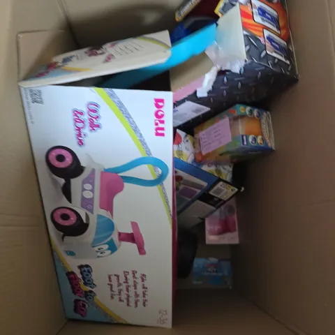 LARGE BOX OF ASSORTED TOYS AND GAMES