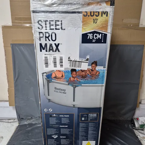 BOXED BESTWAY 10FT STEEL PRO MAX POOL - COLLECTION ONLY