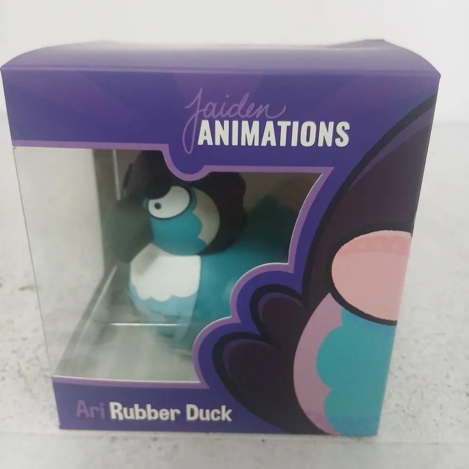 APPROXIMATELY 36 BRAND NEW JAIDEN ANIMATIONS ARI RUBBER DUCK – BOXED COLLECTIBLE