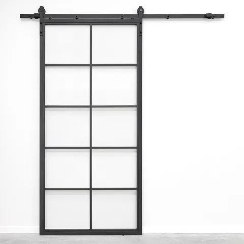 BOXED TIVOLI 90x210 TRANSPARENT SLIDING GLASS (1 BOX)