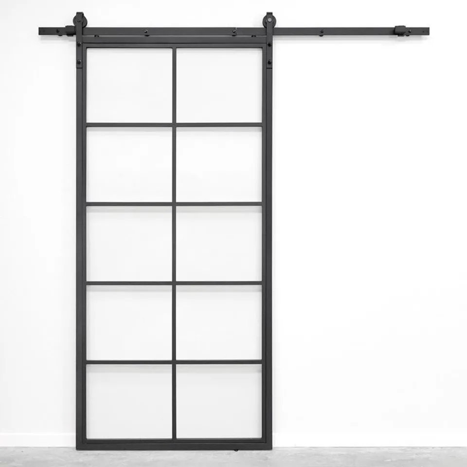 BOXED TIVOLI 90x210 TRANSPARENT SLIDING GLASS (1 BOX)