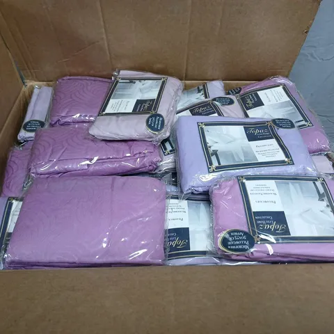 large quantity of pillowcases in various colours 