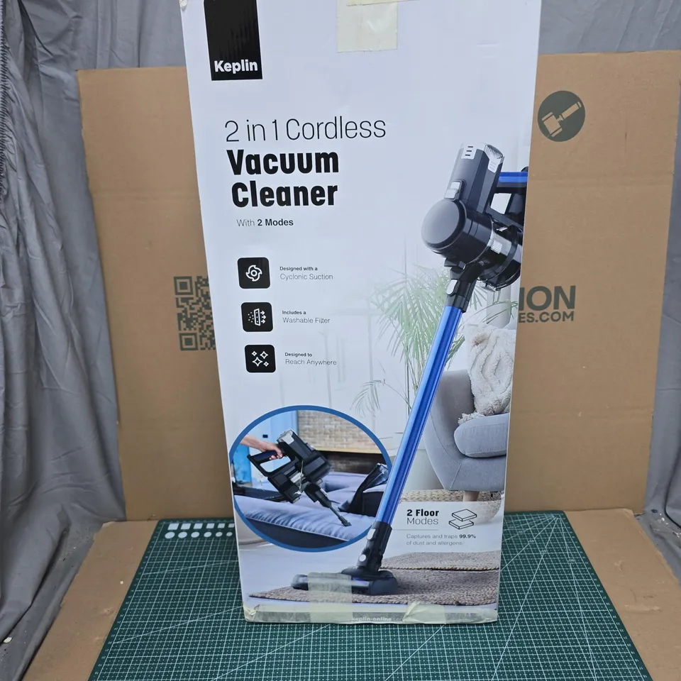 KEPLIN 2-IN-1 CORDLESS VACUUM CLEANER – BOXED