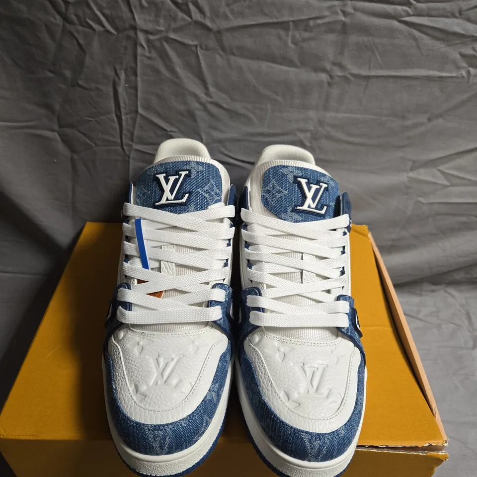 BOXED PAIR OF LOUIS VUITTON SHOES - UK SIZE 10