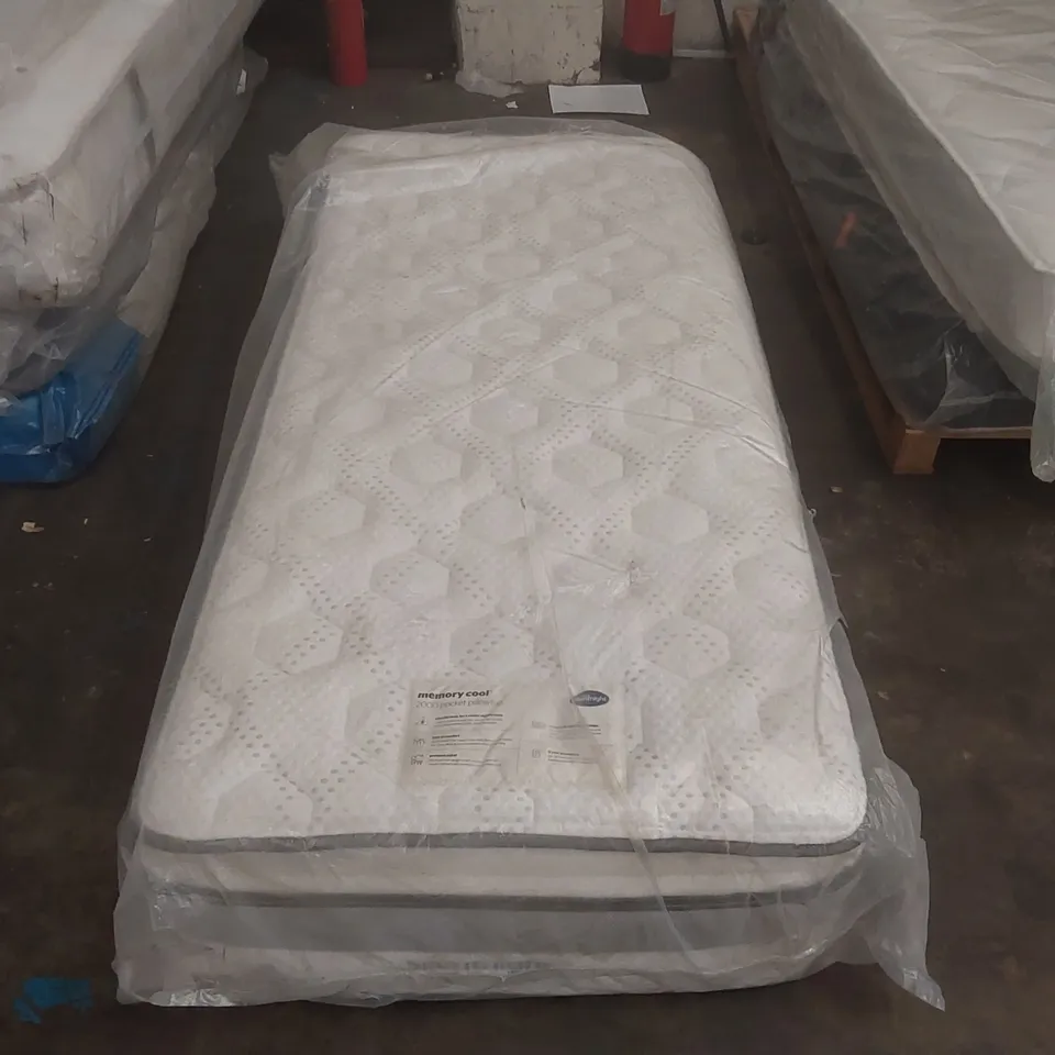 QUALITY BAGGED SILENTNIGHT MEMORY COOL 2000 POCKET PILLOWTOP 3' SINGLE MATTRESS