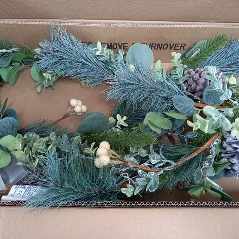 6FT EUCALYPTUS AND BERRY PRELIT 