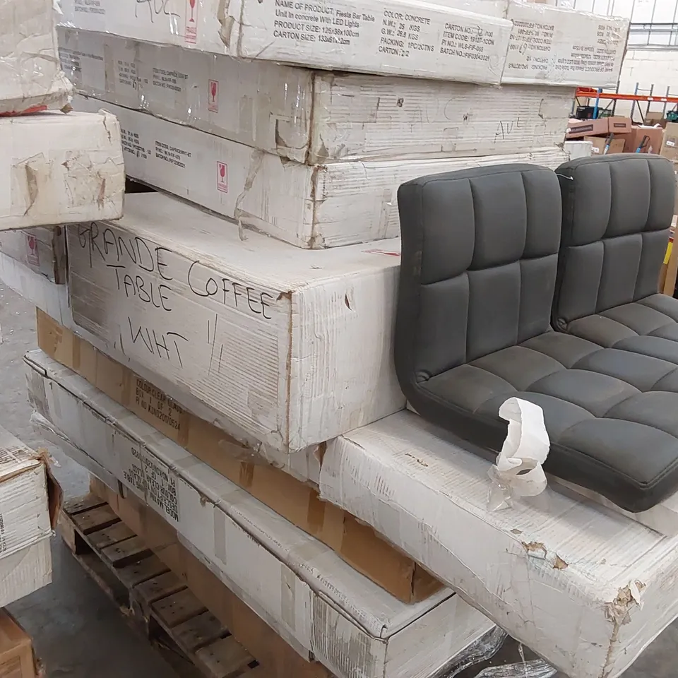 PALLET OF ASSORTED FURNITURE PARTS